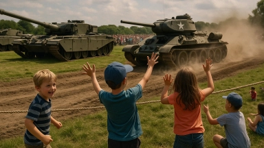 Kids enjoying Tank Festival